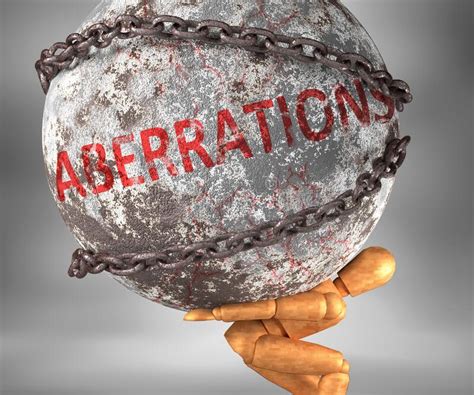 Aberrations And Hardship In Life Pictured By Word Aberrations As A