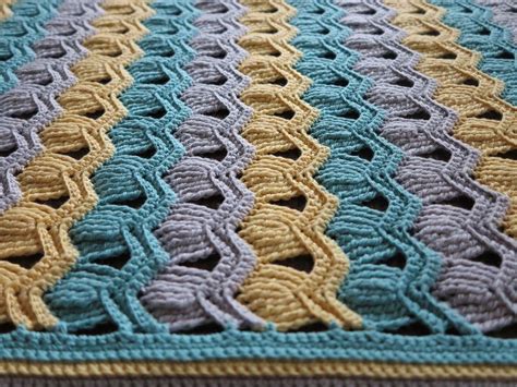 Beach Fans Blanket 100 Cotton Crochet Vintage Fan Ripple Stitch
