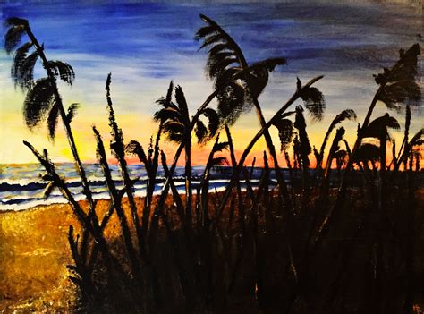 Katherinelorraineart Beach Sunset Sea Grass Art