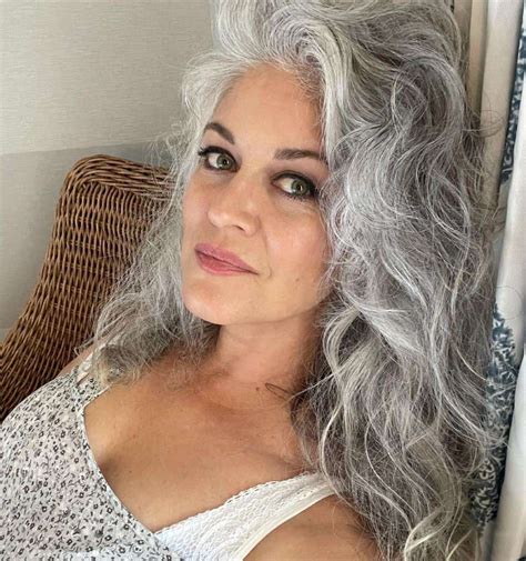 Top 30 Hairstyles For Grey Hair Over 60 2023 Update Long Silver