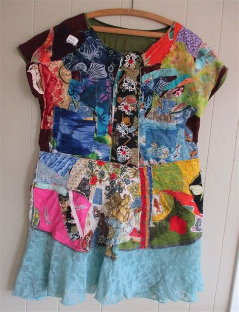 Mybonny Collage Clothing Patchwork Couture Wearable Folk Art
