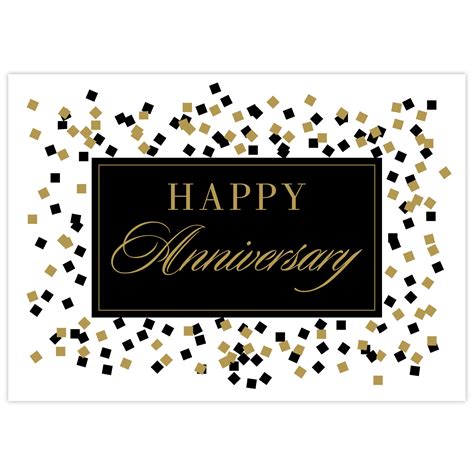 Gold And Black Cheers Anniversary Card Hrdirect