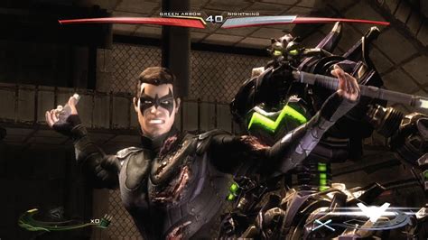 Injustice Gods Among Us Nightwing All Special Moves Meter Burns