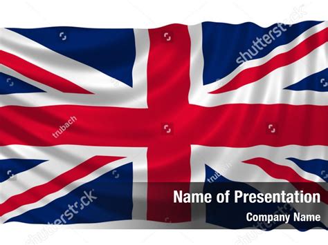 Patriotism British Flag Waving Powerpoint Template Patriotism British