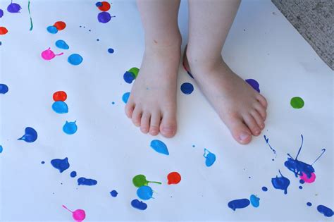 Big Art Painting With Your Feet Big Art Kids Art Party Summer
