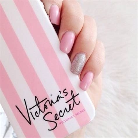 Victorias Secret Pink Luxe Soft Rubber Stripe Case Covers For Iphone