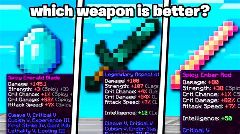 A sword is any melee weapon which has a sword tag, regardless of its shape or ability. Hypixel SKYBLOCK Update: Is the EMERALD Blade the BEST Weapon? (Guide/Tips) - YouTube