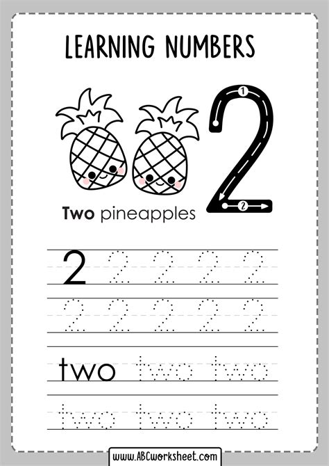 Tracing Worksheets Numbers 1 20 Preschool Tracing 2c6