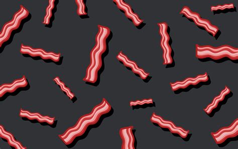 Bacon Pattern Food Wallpaper Illustration Download Free Vectors