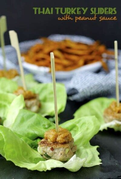 Thai Turkey Sliders With Peanut Sauce The Healthy Maven