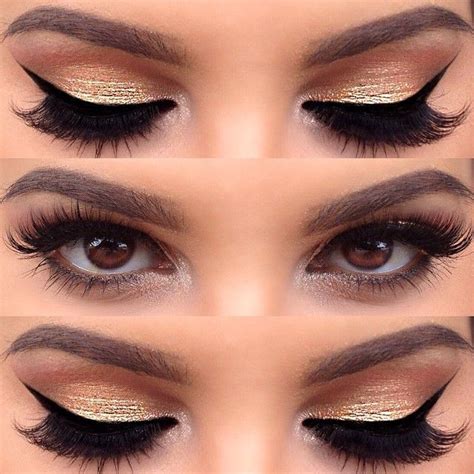 13 Charming Golden Eye Makeup Looks For 2024 Pretty Designs
