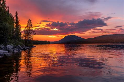 Sunset Lake Water Free Photo On Pixabay