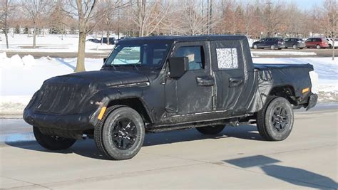 jeep wrangler ute spied testing car news carsguide