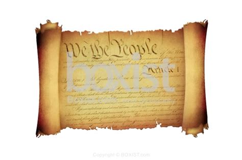 We The People United States Constitution On Scroll Paper