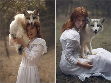 Dreamy And Majestic Beauty Of Girls Photographed With Real Wild Animals