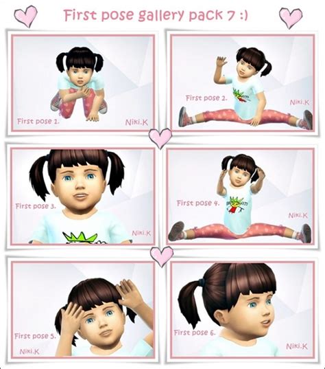 First Poses Gallery Pack 7 At Nikik Sims Sims 4 Updates