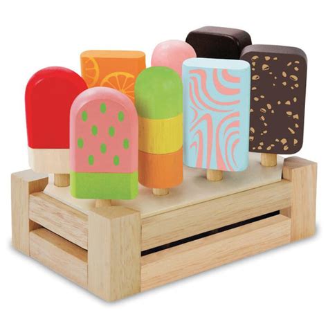 Im Toy Ice Cream Bar Play Set Wooden Pretend Ice Blocks Wooden