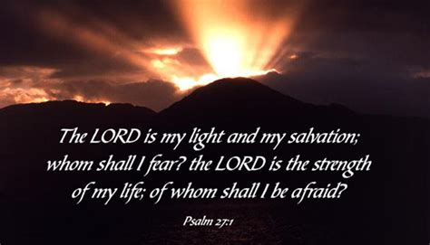 Psalm The Lord Is My Light And Salvation