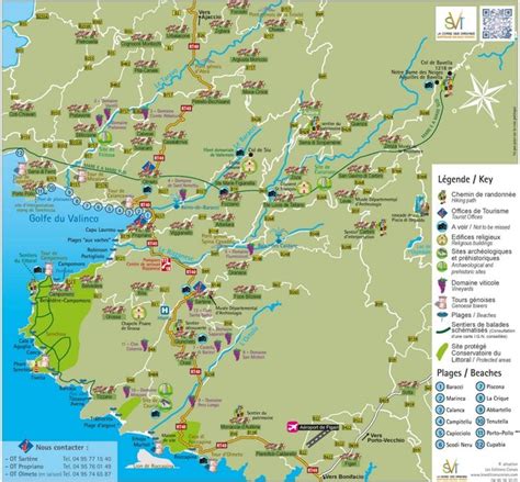 Tourist Map Of Surroundings Of Propriano Tourist Map Map Tourist