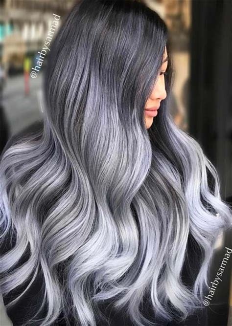 Silver Hair Trend 51 Cool Grey Hair Colors Tips For Going Gray Blue
