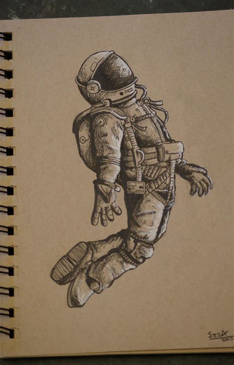 Astronaut Drawing At Getdrawings Free Download