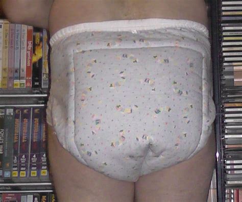 Me Wearing My Kins Adult Cloth Diaper With Extra Padding