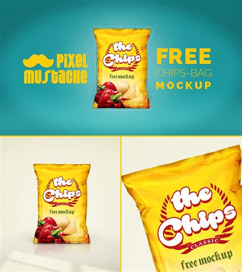 Download Chips Bag Mockup (With images) | Bag mockup, Mockup free ...