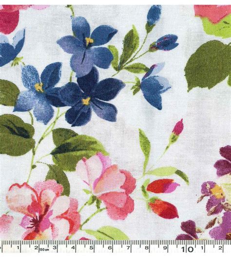 Keepsake Calico Cotton Fabric Floral Multi On Blue Joann Jo Ann