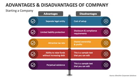 Advantages And Disadvantages Of Company Powerpoint Presentation Slides
