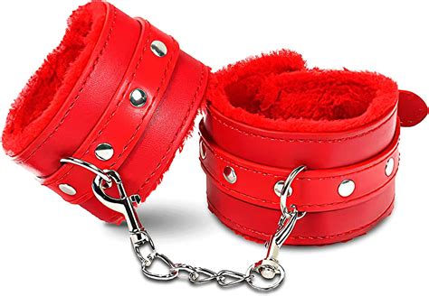 Red Fluffy Handcuffs Sex Adults Red Sex Handcuffs Fluffy
