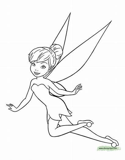 Coloring Fairies Pages Disney Bell Tinker Fairy