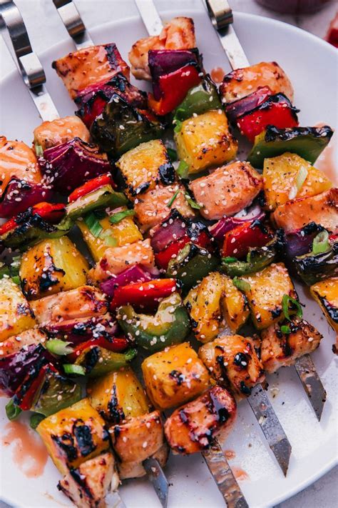 Garlic, turmeric, salt, cut up chicken, plum tomatoes, beefsteak and 9 more. Sweet and Sour Chicken Kabobs. Just Say Yum. The perfect grilling combination. Start by ...