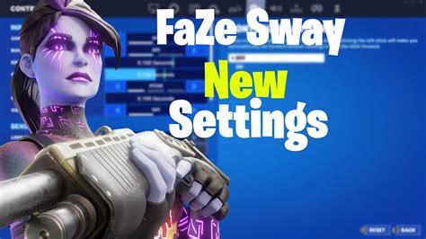 Trying Faze Sway Fortnite Controller Settings Youtube