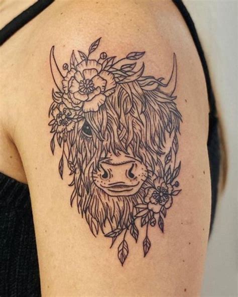 30 Classy Highland Cow Tattoos For Your Next Ink Style Vp Page 22