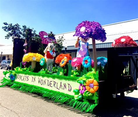 Homecoming Float Alice In Wonderland Theme Bobcats Disney