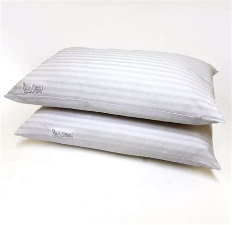 Egyptian Stripe Hollowfiber Bed Pillows Soft High Hotel Quality Pack Of 2 4 8 Ebay