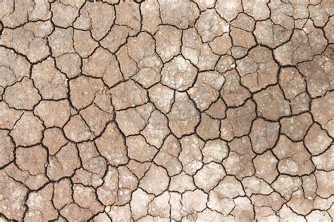 Crack Ground Texture Seamless Patterns Drought Season Brown