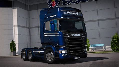 Scania Streamline Rjl Blue Ocean Metallic Skin Ets2 Mods Euro