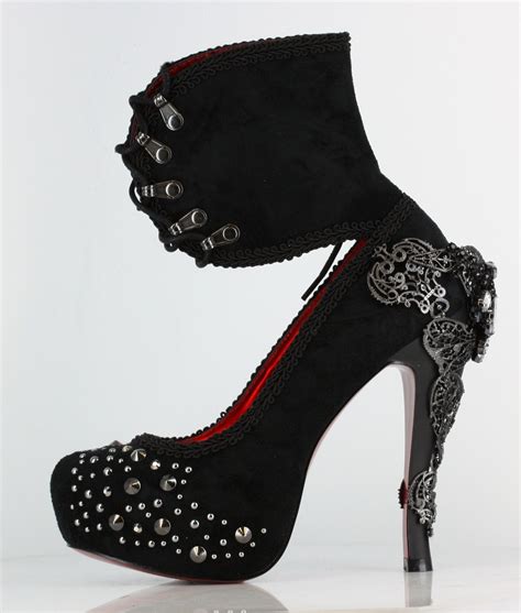 Gothic Shoes Hades Isabella D Este Blk Gothic Shoes Heels Pumps Heels Stilettos