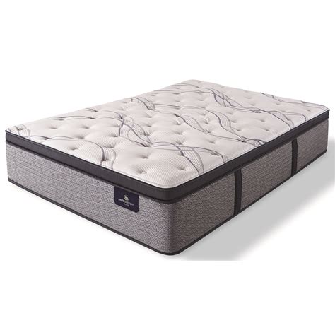 Top cover quilted with poly jacquard aloe vera with a coordinating tailored rope on all four sides and size. Serta Trelleburg II Plush EPT Queen Plush Euro Pillow Top Pocketed Coil Mattress | Darvin ...