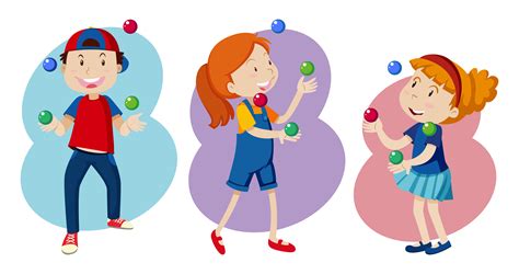 Juegos con aros para educación física. Juggling Free Vector Art - (2,958 Free Downloads)