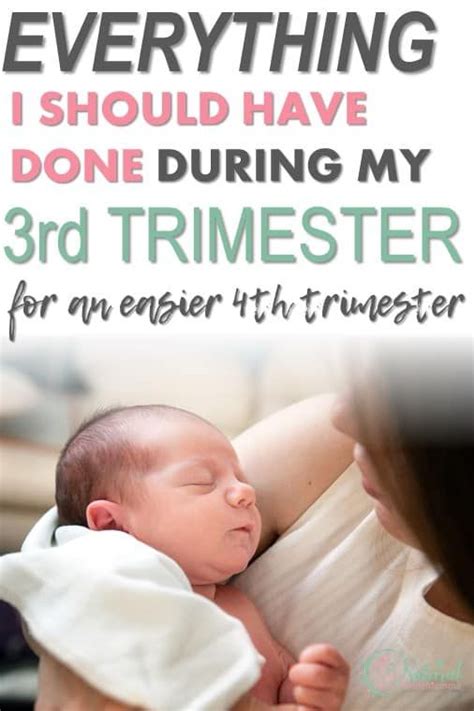 Preparing For The 4th Trimester During The 3rd Trimester