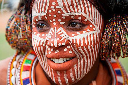 Image Kikuyu Woman Human Body Art Body Art Painting African Culture