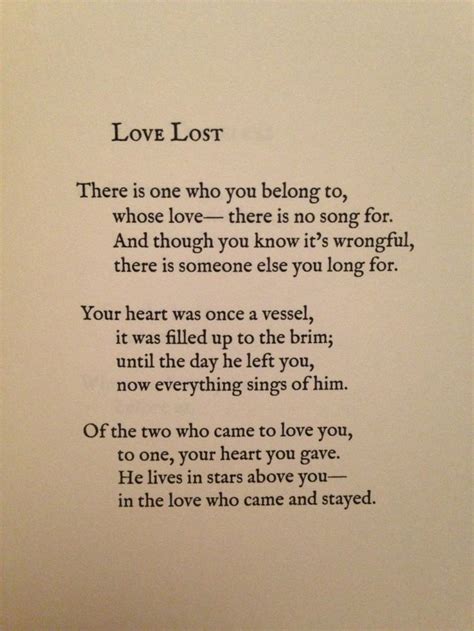 Love Lost By Lang Leav Lost Love Quotes Sweet Love Words Romantic Words