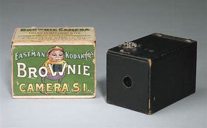 Image result for Eastman Kodak Co. introduced the $1 Brownie box camera.