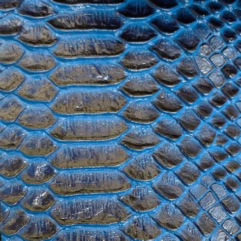 Blue Navy Faux Viper Sopythana Snake Skin Vinyl Fabric Ifabric