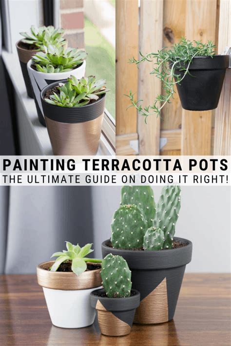 Scotchblue™ painter's tape for exterior the second step is to prime the outside of the pots with a good quality all surface primer. How to Paint Terracotta Pots & the Best Paint for ...