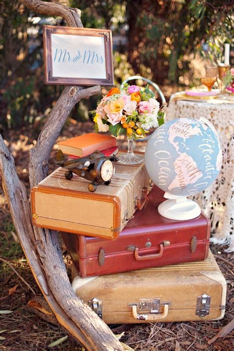 Top 20 Vintage Suitcase Wedding Decor Ideas Roses And Rings
