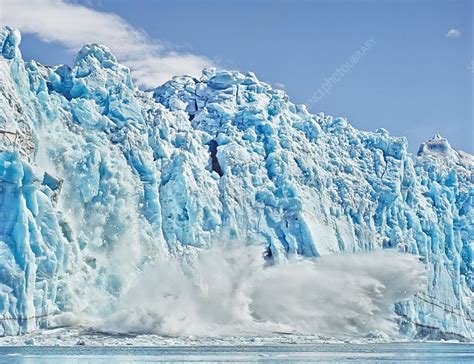 Calving Hubbard Glacier Alaska Usa Stock Image C0267703