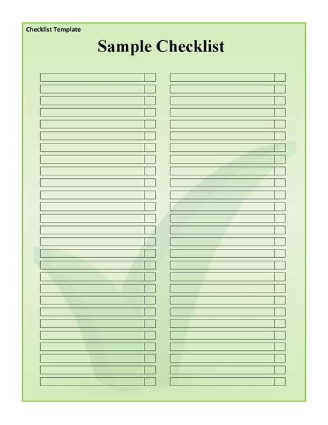 Printable To Do List Checklist Templates Excel Word Pdf Aaa